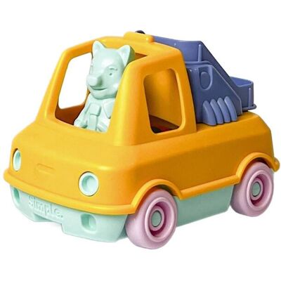 Le Jouet Simple. / Mes premiers camions-trains LE JOUET SIMPLE Pierwszy wóz strażacki pomarańczowy zabawka dla dzieci auto Le Jouet Simple. / Mes premiers camions-trains LE JOUET SIMPLE Pierwszy wóz strażacki pomarańczowy zabawka dla dzieci auto