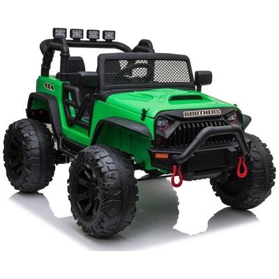 Import LEANToys LEAN Cars, auto na akumulator Jeep JC666, zelony Import LEANToys LEAN Cars, auto na akumulator Jeep JC666, zelony