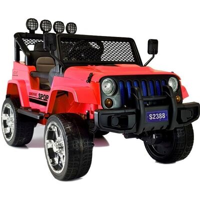 LEAN Cars, Auto na Akumulator S2388 Jeep Czerwony 4x45W LEAN Cars, Auto na Akumulator S2388 Jeep Czerwony 4x45W