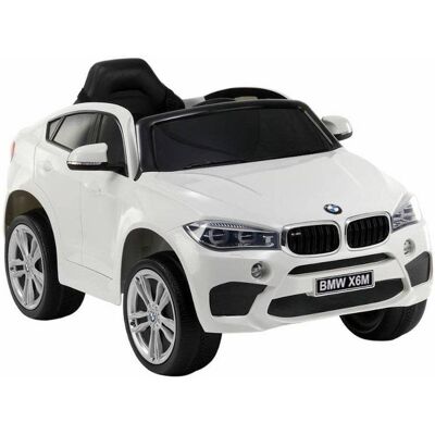 Import LEANToys LEAN Cars, auto na akumulator BMW X6, białe Import LEANToys LEAN Cars, auto na akumulator BMW X6, białe