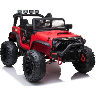 Import LEANToys Lean Toys, auto na akumulator Jeep JC666, czerwony Import LEANToys Lean Toys, auto na akumulator Jeep JC666, czerwony