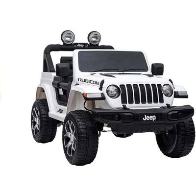 Import LEANToys LEAN Cars, auto na akumulator Jeep Wrangler Rubicon, biały Import LEANToys LEAN Cars, auto na akumulator Jeep Wrangler Rubicon, biały