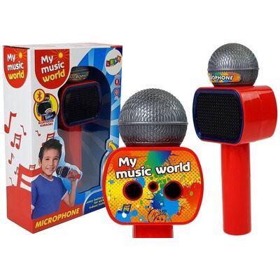 Import LEANToys Lean Toys, mikrofon dziecięcy bezprzewodowy Karaoke, czerwony Import LEANToys Lean Toys, mikrofon dziecięcy bezprzewodowy Karaoke, czerwony