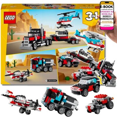 31146 3w1 – HELIKOPTER + CIĘŻARÓWKA + WYŚCIGÓWKI ZESTAW LEGO PREZENT NA URODZINY, DZIEŃ DZIECKA, ŚWIĘTA + EBOOK-3 31146 3w1 – HELIKOPTER + CIĘŻARÓWKA + WYŚCIGÓWKI ZESTAW LEGO PREZENT NA URODZINY, DZIEŃ DZIECKA, ŚWIĘTA + EBOOK-3