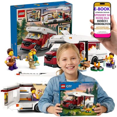Lego 60454 Wakacyjny Kamper Samochód Kempingowy Camper Klocki Prezent Dzieci + E-BOOK-3 Lego 60454 Wakacyjny Kamper Samochód Kempingowy Camper Klocki Prezent Dzieci + E-BOOK-3
