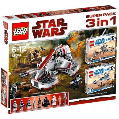 Lego 66341 STAR WARS SUPER PACK 3w1 66341 Lego 66341 STAR WARS SUPER PACK 3w1 66341