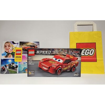 77255 Speed Champions - Zygzak McQueen – zestaw z oryginalną torbą LEGO i katalogiem 77255 Speed Champions - Zygzak McQueen – zestaw z oryginalną torbą LEGO i katalogiem