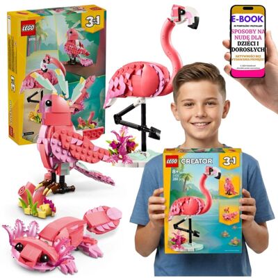 AKSOLOTL KAKADU FLAMING LEGO Creator 31170 Zwierzęta + E-BOOK-3 AKSOLOTL KAKADU FLAMING LEGO Creator 31170 Zwierzęta + E-BOOK-3