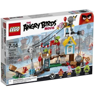Lego Angry Birds Movie, Demolka w Pig City Lego Angry Birds Movie, Demolka w Pig City