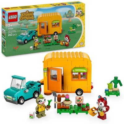Lego Animal Crossing, klocki, Leif i jego karawan oraz sklep ogrodniczy, 77054 Lego Animal Crossing, klocki, Leif i jego karawan oraz sklep ogrodniczy, 77054