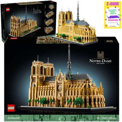 Lego Architecture - Notre Dame W Paryżu 21061 Klocki Prezent + Ebook Lego Architecture - Notre Dame W Paryżu 21061 Klocki Prezent + Ebook