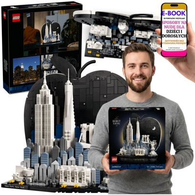 Lego Architecture Nowy Jork 21066 Panorama Miasta + E-BOOK-3 Lego Architecture Nowy Jork 21066 Panorama Miasta + E-BOOK-3