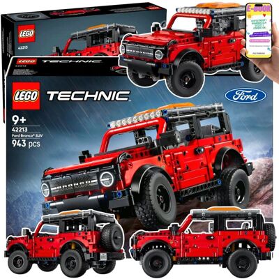 AUTKO SAMOCHÓD TECHNIC SUV Ford Bronco Terenowy Potwór z Silnikiem V6 i Napędem (42213) Lego Auto Dla Dziecka Prezent + EBOOK AUTKO SAMOCHÓD TECHNIC SUV Ford Bronco Terenowy Potwór z Silnikiem V6 i Napędem (42213) Lego Auto Dla Dziecka Prezent + EBOOK