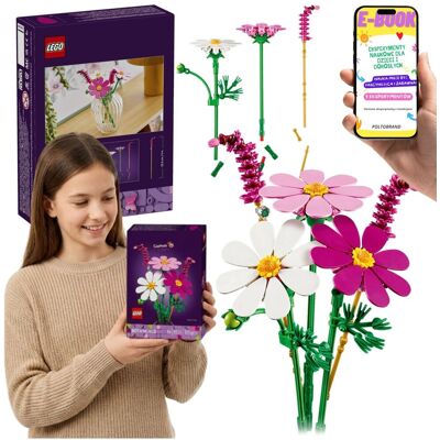 Lego Botanicals 11514 Kosmosy Kwiaty Bukiet Dekoracja Prezent 171 el + E-BOOK Lego Botanicals 11514 Kosmosy Kwiaty Bukiet Dekoracja Prezent 171 el + E-BOOK