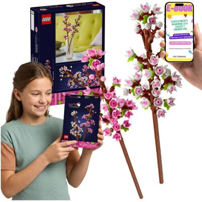 Botanicals 40725 Kwiaty Wiśni Bukiet Kwiatów LEGO Dekoracja Prezent Dzień Matki Walentynki + E-BOOK Botanicals 40725 Kwiaty Wiśni Bukiet Kwiatów LEGO Dekoracja Prezent Dzień Matki Walentynki + E-BOOK