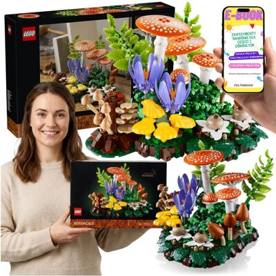 Lego Botanicals Grzyby Leśne Dekoracja Dla Dorosłych (11505) + E-BOOK Lego Botanicals Grzyby Leśne Dekoracja Dla Dorosłych (11505) + E-BOOK