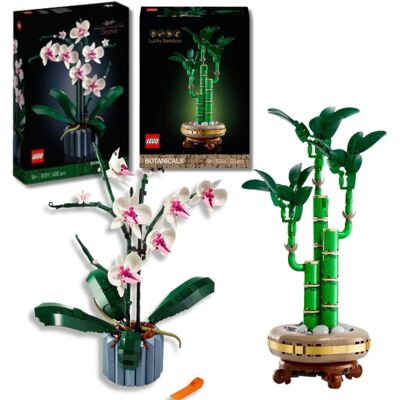 Lego Botanicals, Icons Zestaw Klocki Dekoracyjna roślina Dracena sandera, 10344 i Orchidea, 10311 Lego Botanicals, Icons Zestaw Klocki Dekoracyjna roślina Dracena sandera, 10344 i Orchidea, 10311