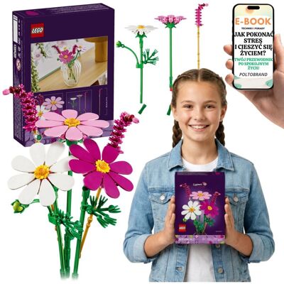 Lego Botanicals Kosmosy Kwiaty Do Wazonu Dekoracja Pokoju (11514) + E-BOOK-1 Lego Botanicals Kosmosy Kwiaty Do Wazonu Dekoracja Pokoju (11514) + E-BOOK-1