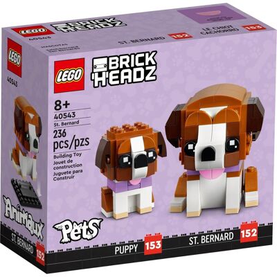 Zestaw LEGO Saint Bernard psa i szczenięcia 40543 Zestaw LEGO Saint Bernard psa i szczenięcia 40543