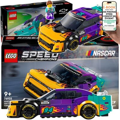 Lego Camaro NASCAR ZL1 – KLOCKI DLA CHŁOPCA 9+ • ZESTAW SPEED CHAMPIONS DLA FANÓW AUT • PREZENT NA URODZINY / DZIEŃ DZIECKA + EBOOK-1 Lego Camaro NASCAR ZL1 – KLOCKI DLA CHŁOPCA 9+ • ZESTAW SPEED CHAMPIONS DLA FANÓW AUT • PREZENT NA URODZINY / DZIEŃ DZIECKA + EBOOK-1