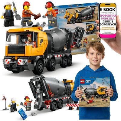 CIĘŻARÓWKA BUDOWLANA LEGO City Betoniarka 60478 + E-BOOK-3 CIĘŻARÓWKA BUDOWLANA LEGO City Betoniarka 60478 + E-BOOK-3
