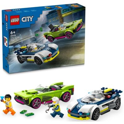 Lego CITY 60415 KLOCKI Pościg radiowozu za muscle carem zestaw +eKAT Lego CITY 60415 KLOCKI Pościg radiowozu za muscle carem zestaw +eKAT