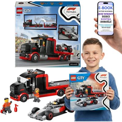 Lego CITY AUDI F1 60493 Wyścigowa Ciężarówka i Bolid Formula 1 Prezent 7+ E-BOOK-2 Lego CITY AUDI F1 60493 Wyścigowa Ciężarówka i Bolid Formula 1 Prezent 7+ E-BOOK-2