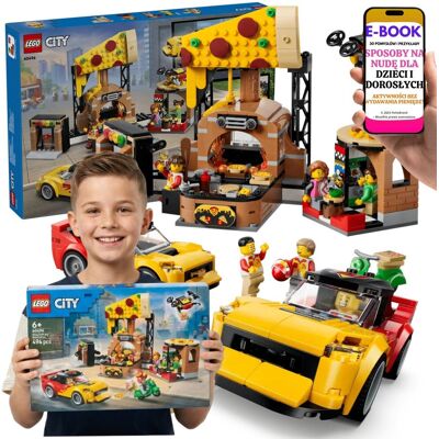 Lego City Dostawa Pizzy Skuter Dron Samochód (60496) + E-BOOK-3 Lego City Dostawa Pizzy Skuter Dron Samochód (60496) + E-BOOK-3