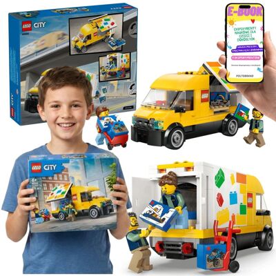 CITY Furgonetka LEGO 60500 Samochód Dostawczy Klocki LEGO + E-BOOK CITY Furgonetka LEGO 60500 Samochód Dostawczy Klocki LEGO + E-BOOK