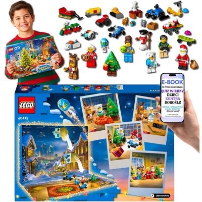 CITY Kalendarz Adwentowy 2025 Dla DZIECI 5+ Na Adwent Dla Chłopca Lego (60475) + EBOOK-2 CITY Kalendarz Adwentowy 2025 Dla DZIECI 5+ Na Adwent Dla Chłopca Lego (60475) + EBOOK-2