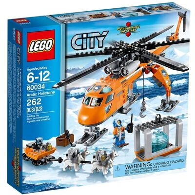 Lego City, klocki Arktyczny Helikopter Dźwigowy, 60034 Lego City, klocki Arktyczny Helikopter Dźwigowy, 60034
