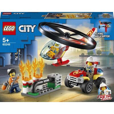 Lego City, klocki, Helikopter strażacki leci na ratunek, 60248 Lego City, klocki, Helikopter strażacki leci na ratunek, 60248