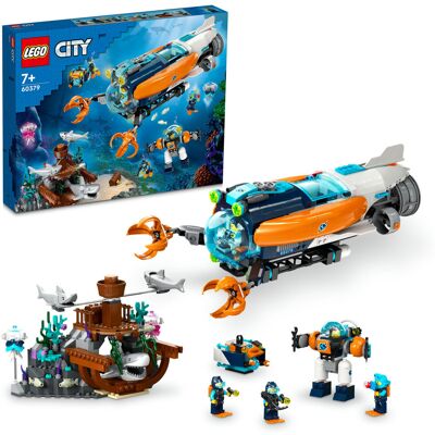 Lego City, klocki, Łódź podwodna badacza dna morskiego, 60379 Lego City, klocki, Łódź podwodna badacza dna morskiego, 60379