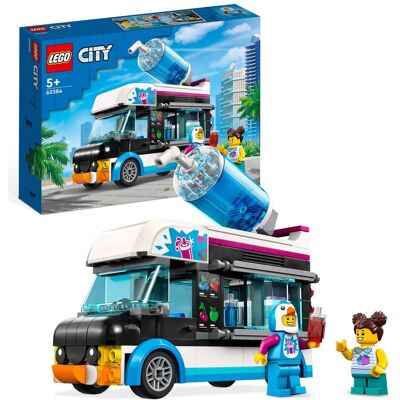 Lego City, klocki, Pingwinia furgonetka ze slushem, 60384 Lego City, klocki, Pingwinia furgonetka ze slushem, 60384
