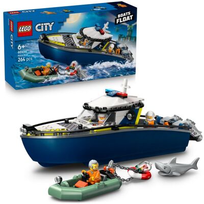 Lego City, klocki, Pościg łodzią policyjną, 60456 Lego City, klocki, Pościg łodzią policyjną, 60456