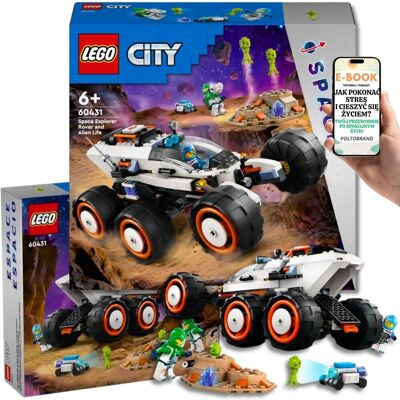 Lego CITY KOSMICZNY ŁAZIK 60431 – Przygoda Poza Ziemią Otwierana Kabina KLOCKI PREZENT + EBOOK-1 Lego CITY KOSMICZNY ŁAZIK 60431 – Przygoda Poza Ziemią Otwierana Kabina KLOCKI PREZENT + EBOOK-1