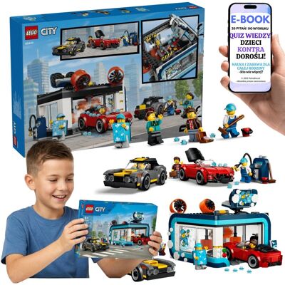 Lego City Myjnia Samochodowa Muscle Car Kabriolet (60497) + E-BOOK-2 Lego City Myjnia Samochodowa Muscle Car Kabriolet (60497) + E-BOOK-2