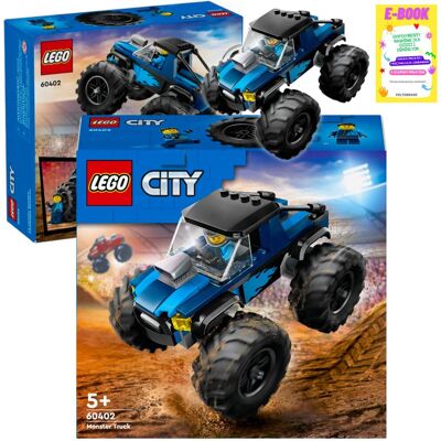 Lego City - Niebieski monster truck 60402 KLOCKI PREZENT + EBOOK Lego City - Niebieski monster truck 60402 KLOCKI PREZENT + EBOOK