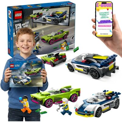 CITY Pościg Radiowozu Za Muscle Carem 60415 LEGO Policja + E-BOOK CITY Pościg Radiowozu Za Muscle Carem 60415 LEGO Policja + E-BOOK