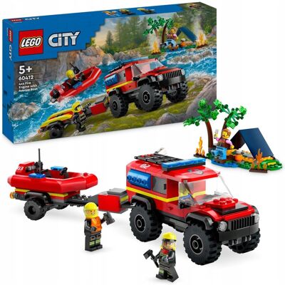 Lego City 4x4 Strażacki samochód Łódź ratunkowa - Zabawka Lego City 4x4 Strażacki samochód Łódź ratunkowa - Zabawka