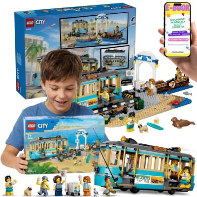 Lego City Tramwaj Przy Plaży Pociąg Tramwajowy (60506) + E-BOOK Lego City Tramwaj Przy Plaży Pociąg Tramwajowy (60506) + E-BOOK
