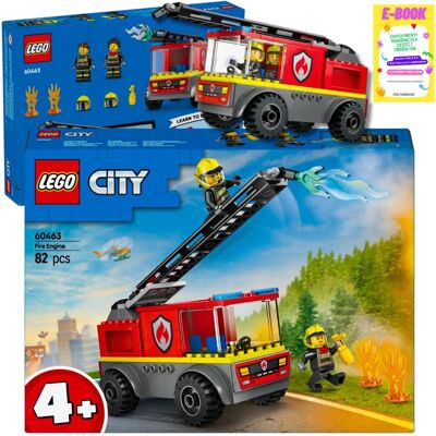 CITY WÓZ STRAŻACKI Z DRABINĄ LEGO PREZENT 60463 + EBOOK CITY WÓZ STRAŻACKI Z DRABINĄ LEGO PREZENT 60463 + EBOOK