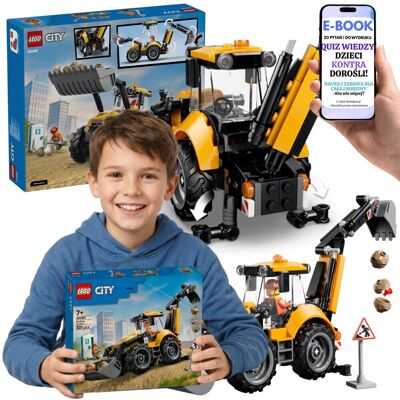 Lego City Żółta Koparka Koparko-Ładowarka 60480 + E-BOOK-2 Lego City Żółta Koparka Koparko-Ładowarka 60480 + E-BOOK-2