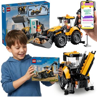 Lego City Żółta Koparko-Ładowarka Maszyna Budowlana (60480) + E-BOOK Lego City Żółta Koparko-Ładowarka Maszyna Budowlana (60480) + E-BOOK