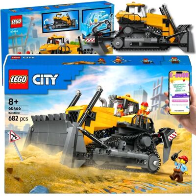 Lego City ŻÓŁTY BULDOŻER z ruchomym lemieszem i silnikiem (60466) 682 elementy prawdziwej budowy dla dzieci 8+ EBOOK Lego City ŻÓŁTY BULDOŻER z ruchomym lemieszem i silnikiem (60466) 682 elementy prawdziwej budowy dla dzieci 8+ EBOOK