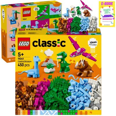 Lego Classic Kreatywne Dinozaury Klocki Prezent 11041 + Ebook Lego Classic Kreatywne Dinozaury Klocki Prezent 11041 + Ebook