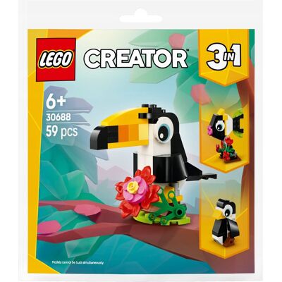 Lego Creator 3 w 1 30688 Tropikalny tukan KLOCKI ZESTAW +eKATALOG Lego Creator 3 w 1 30688 Tropikalny tukan KLOCKI ZESTAW +eKATALOG