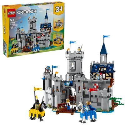 Lego Creator 3 w 1, klocki, Średniowieczny zamek rycerzy konnych, 31168 Lego Creator 3 w 1, klocki, Średniowieczny zamek rycerzy konnych, 31168