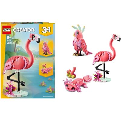 Lego Creator 3 w 1 - Różowy Flaming Papuga Aksolotl - 31170 Lego Creator 3 w 1 - Różowy Flaming Papuga Aksolotl - 31170