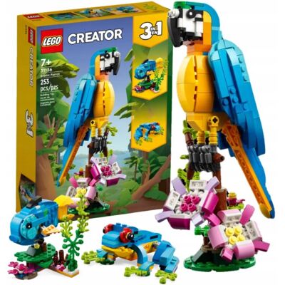 Lego CREATOR 31136 EGZOTYCZNA PAPUGA 3W1 ŻABA RYBA ZESTAW Lego CREATOR 31136 EGZOTYCZNA PAPUGA 3W1 ŻABA RYBA ZESTAW
